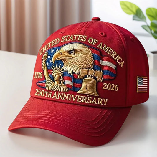 US 250th Anniversary Cap Retro Washed Patriotic Cap Trucker Hat Outdoor Sunhats Sports Hat reathable Baseball Caps for Men Women