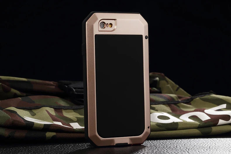 Heavy Duty Protection Armor Metal Phone Case for iPhone 17 16 15 14 13 12 11 Pro XS MAX SE XR X 6 7 Aluminum Shockproof Cover