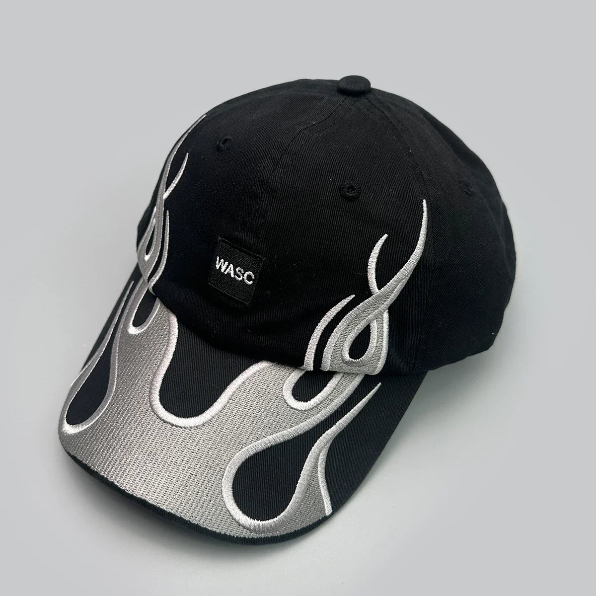 Niche Hip Hop Letter Flame Flag Baseball Hats New Unisex Sunshade Personal Versatile Color Block Fashion Retro ins Peaked Caps