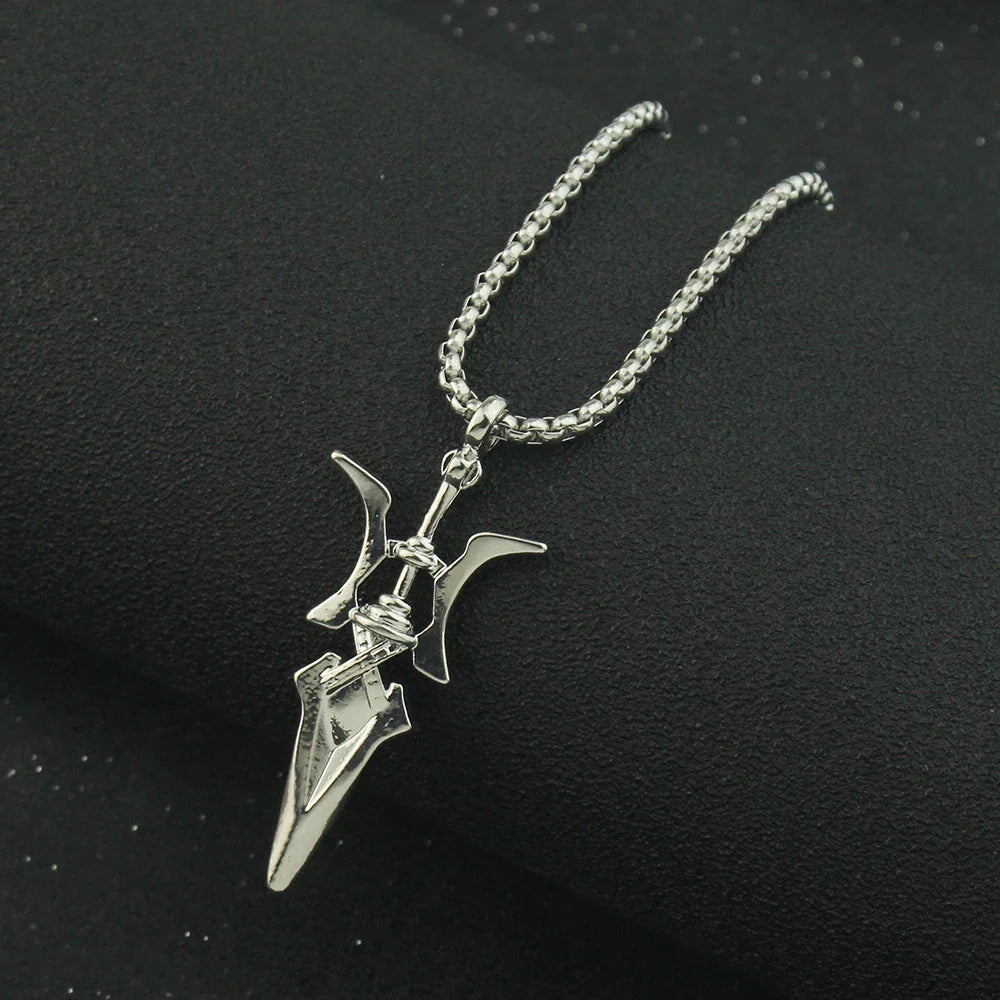 Anime Misa Amane Cosplay Necklace Halberd Pendant Necklaces Halloween Cosplay Jewelry Gifts