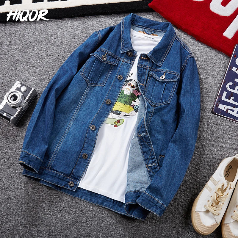 Oversize Denim Jacket Male 8xl Men's Fashion Bomber Jacket