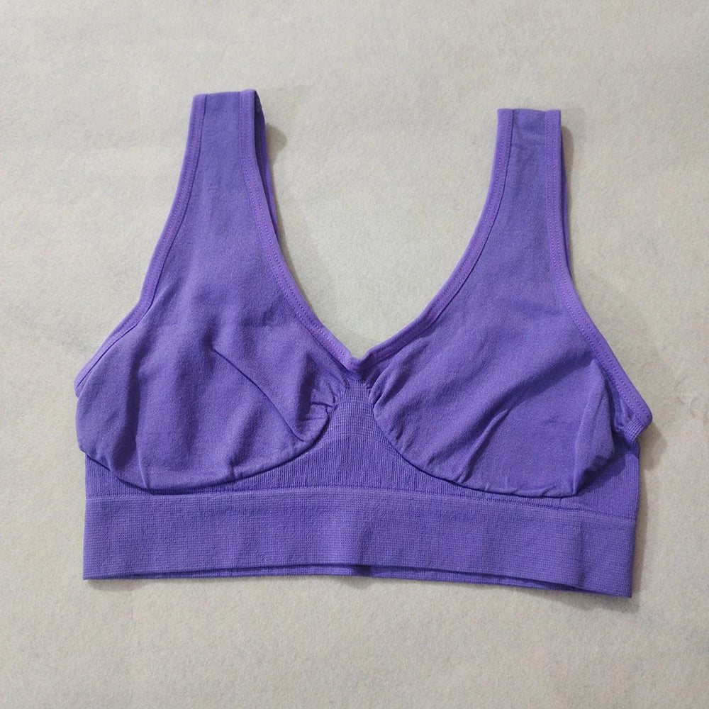 Bra Vest Women sleep Underwear yoga sports Brassiere Big Size