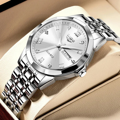 LIGE Fashion Quartz Wristwatches Casual Sport Military Watch For Women Top Brand Luxury Waterproof Watch Ladies Relogio Feminino