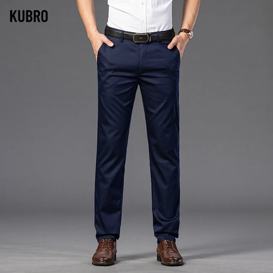 Men's Summer Thin Fashion Business Casual Suit Pants Long Pants