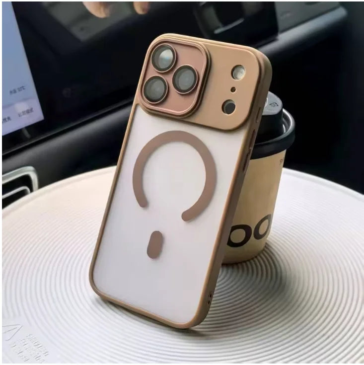 Original Matte Clear Lens Protect For Magsafe Phone Case For iPhone 17 17 Air 17Pro 17 Pro Max Magnetic Wireless Charge Cover