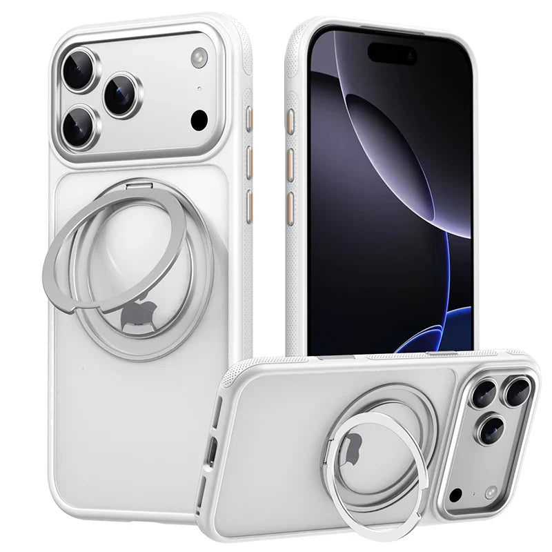 Magnetic 360 Degrees Rotating Ring Holder Case For iPhone 17 Pro Max / 17 Air