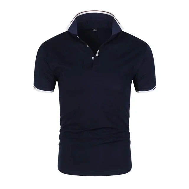Summer Men Polo Men Shirt Short Sleeve Polo Shirt Contrast Color Polo New Clothing Streetwear Casual Fashion Men Collar Tops