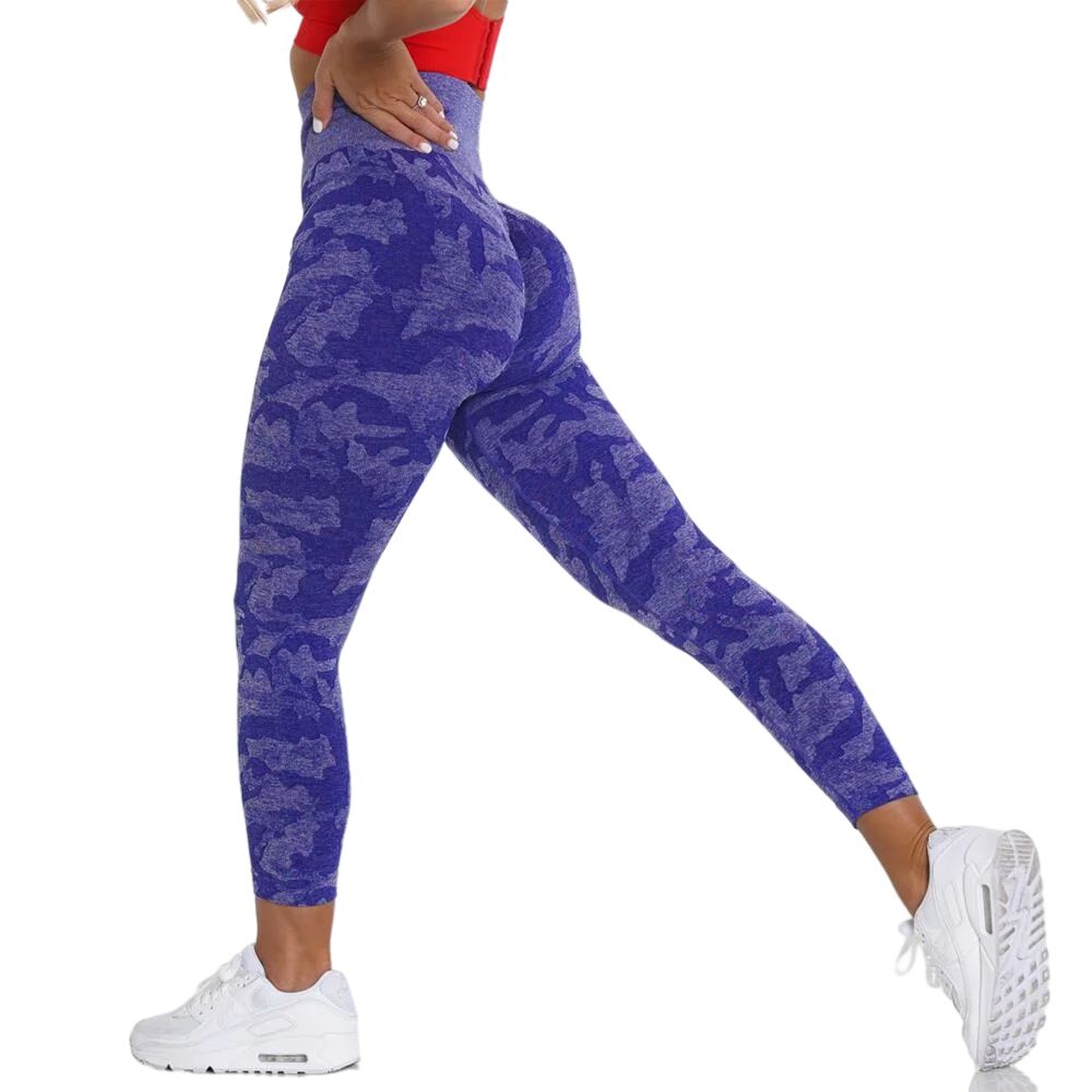 Camo Seamless Workout Leggings Butt Lift Yoga Pants Women Stretch Fitness