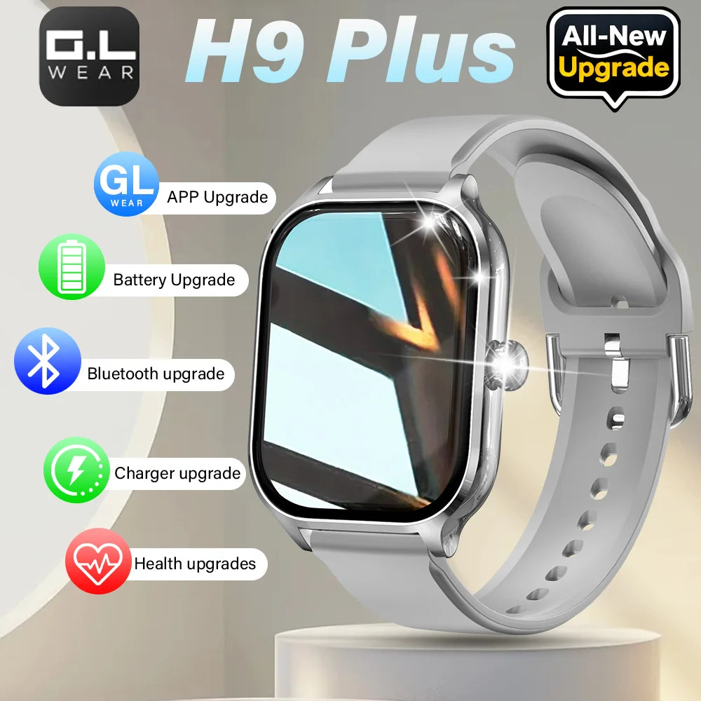 LAXASFIT New Smart Watch 2.01-inch HD Full Touchscreen Sports Fitness Watch Bluetooth Call Smartwatch Men Women Holiday Gift