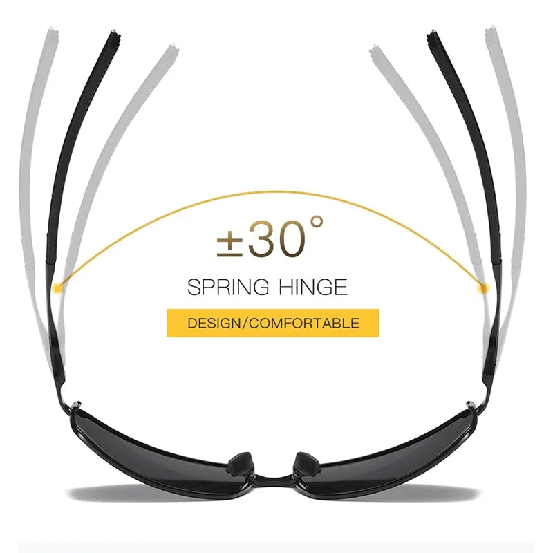 Sunglasses Mens/Women Driving Mirror Sun Glasses Metal Frame Goggles