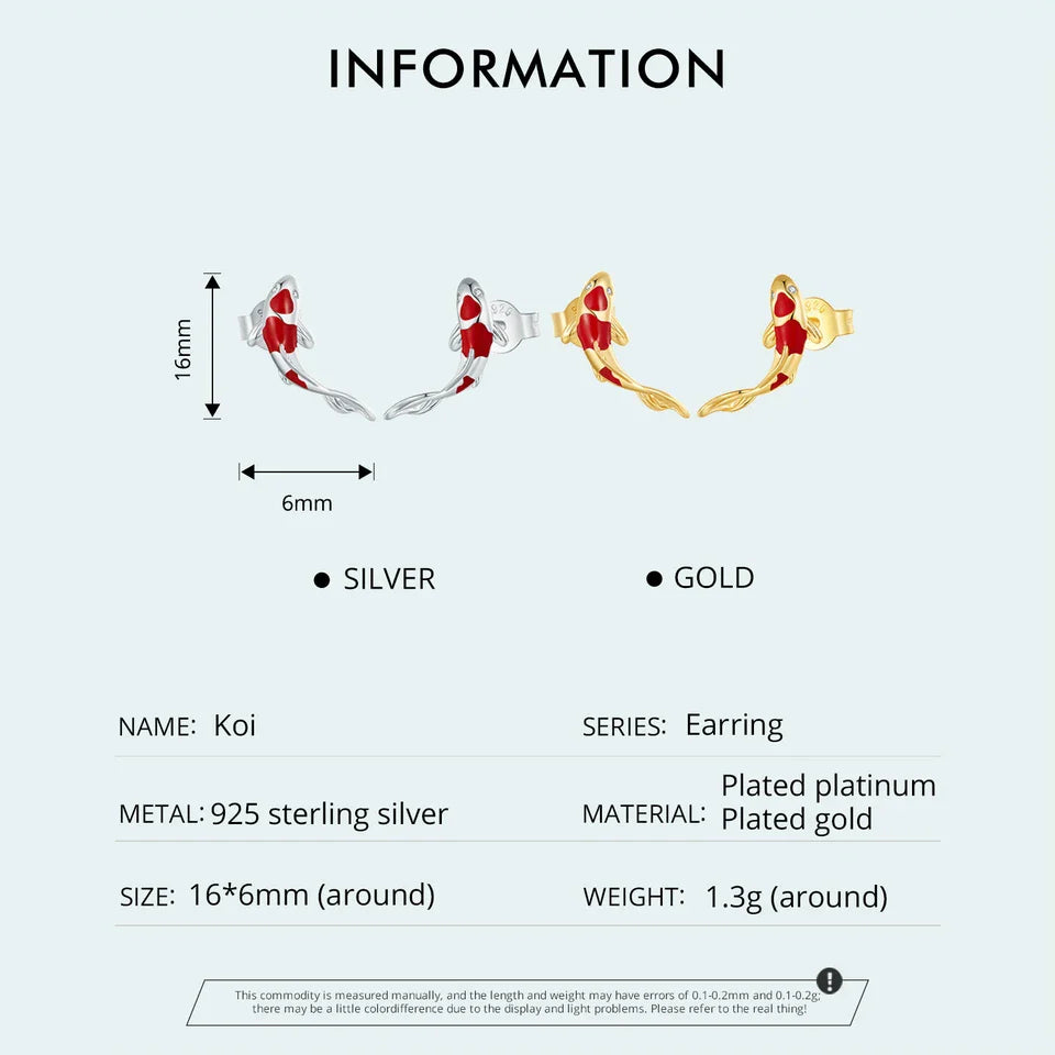 BAMOER Guardian Lucky Fish Rope Chain Bracelet Earrings Ring for Couple 925 Sterling Silver Enamel Jewelry Friendship Fashi