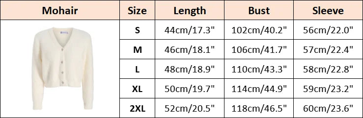 Autumn and Winter Women Mohair Cardigan Customized