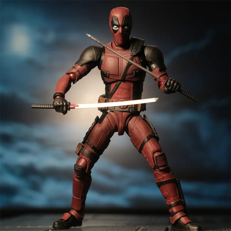 Deadpool Action Figure Deadpool & Wolverine SHFiguarts Joint Movable New Mutants Wilson Comics SHF Model Movie Toy for Kids Gift