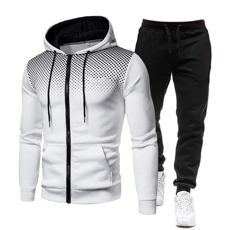 New autumn and winter trend sportswear men camouflage hoodie sweatpants 2 piece sportswear 3d ink jogging youth popular suit
