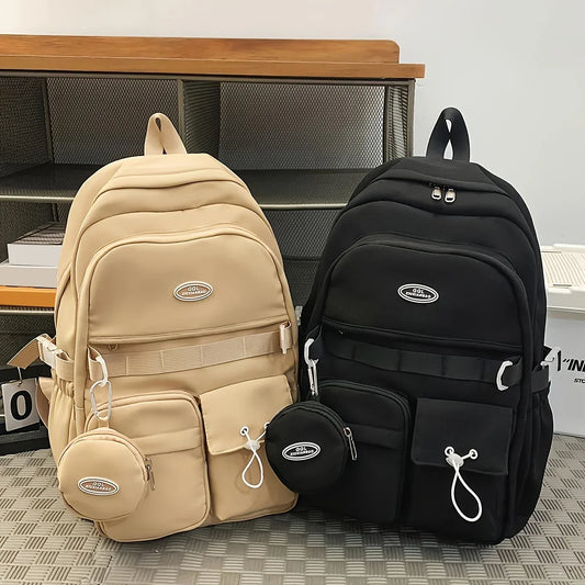Simple Large Capacity Sports Travel Backpack Junior High School Leisure Backpack Tutorial Bag