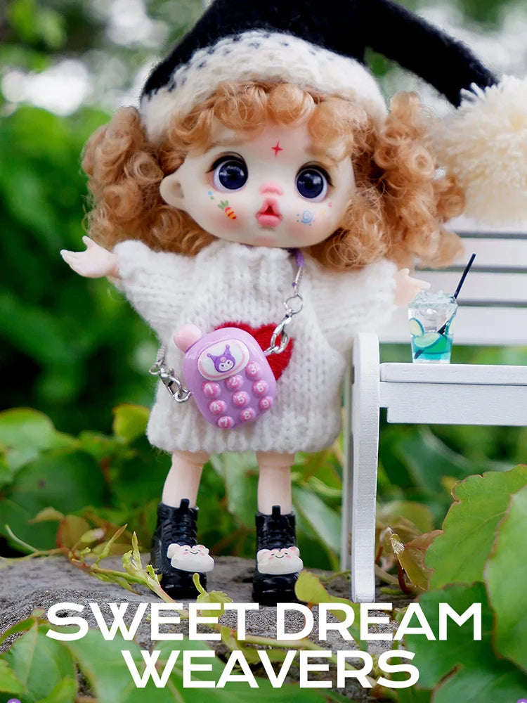 bjd doll Dolls for girls 13cm Labbu doll pocket mini blyth girl Doll Barbi Cry Baby Ball jointed doll Mobile phone Decoration