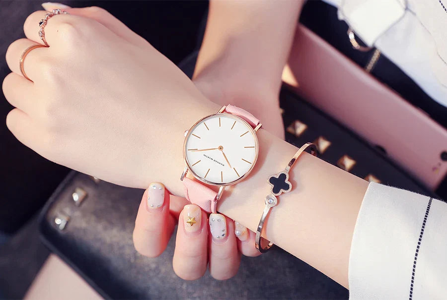Hannah Martin Brand Japan Quartz Movement Women Fashion Watch Leather Strap Lady Wristwatches Waterproof Clock relogio feminino