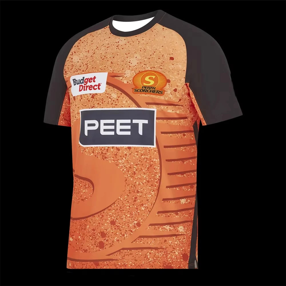 Perth Scorchers 2024_25 Mens Womens Indigenous BBL Jersey Limited Edition T-Shirt Youth Kids The Ashes Cricket Training Tee Tops