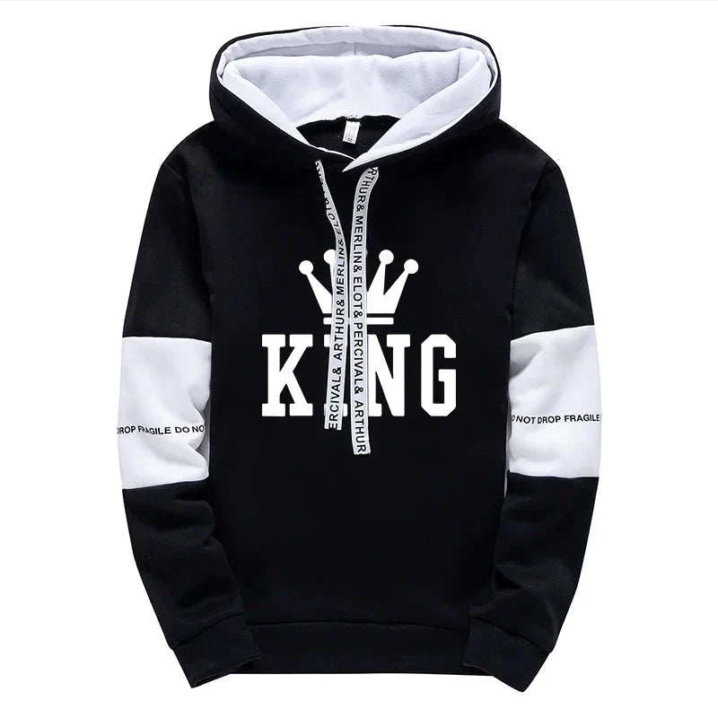 King Printing Mens Tracksuit Hot Sales Casual Hoodie Pants Streetwear Outdoors Mens Clothing Single Piece Sweatshirts Sweatpants