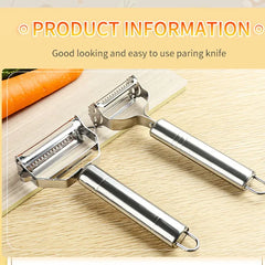 Kitchen Vegetable Peeler Stainless Steel Melon Planer Double-Head Peeler Household