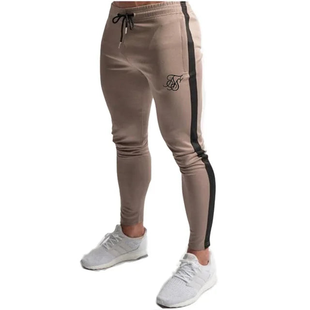 Sik Silk Men's Pants Fitness Skinny Trousers Spring Elastic Bodybuilding Pant Workout