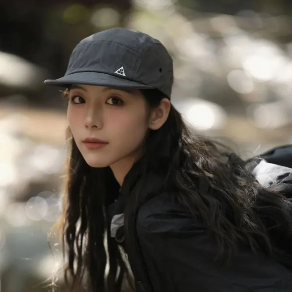 Japanese Retro Quick-drying Short Brim Baseball Caps Unisex Summer Outdoor Sunscreen Casual Versatile 5-flap Tooling Camping Hat