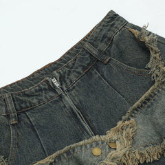 Vintage Baggy Jeans Star Patchwork Loose Straight Denim Pants