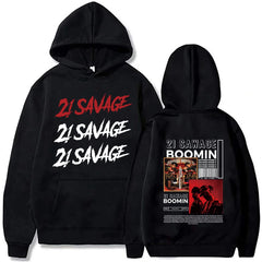 21 Savage Story American Dream Hoodies Tour Merch Women Men Fashion Casual