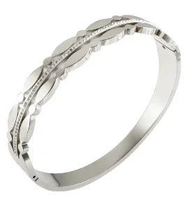 Stainless Steel With Zirconia Bracelet Simple Jewelry