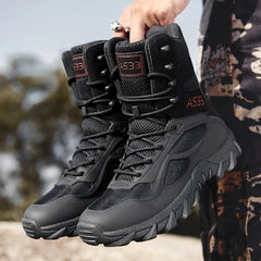 Men Brand Military Leather Boots Special Force Tactical Desert Combat Men's Boots