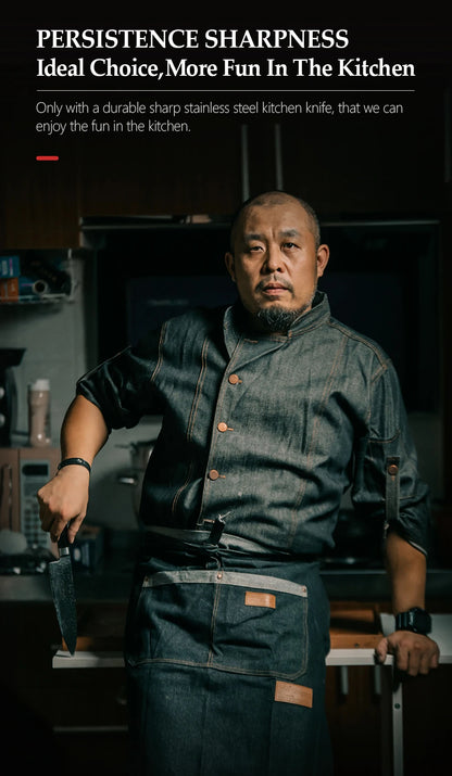 High Carbon Germany 1.4116 Stainless Steel 5PCS Kitchen Knife Set