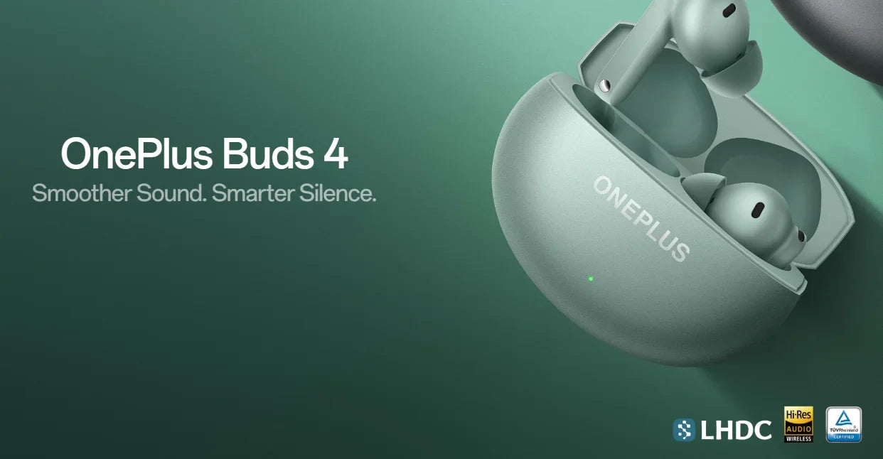 OnePlus Buds 4 Earphones Global Version 55dB ANC AI Call Noise Cancelling Portable Earbuds LHDC 5.0 Wireless Bluetooth 5.4