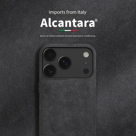 100% Italian Alcantara Magnetic Case for iPhone 17 Pro Max Air Luxury Magsafe Cover Leather Phone Cases for iPhone 17Pro 17Air