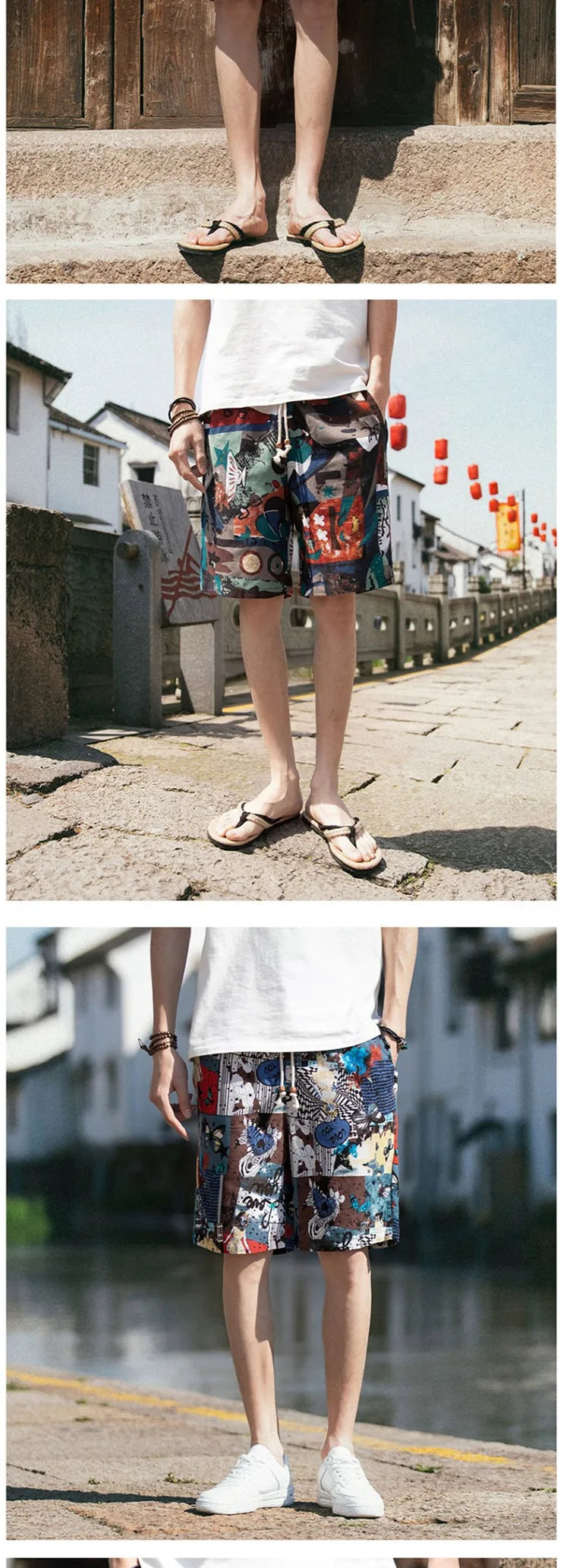 2026 Summer New Boutique Flower Cotton Linen Men's Casual Beach Shorts Men's Comfortable Breathable Leisure Shorts Male XXXXXL