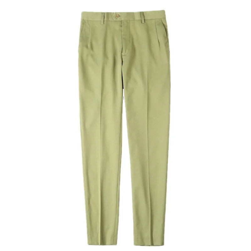 Autumn Straight Casual Pant Fashion Simplicity Men Suit Pants Formal