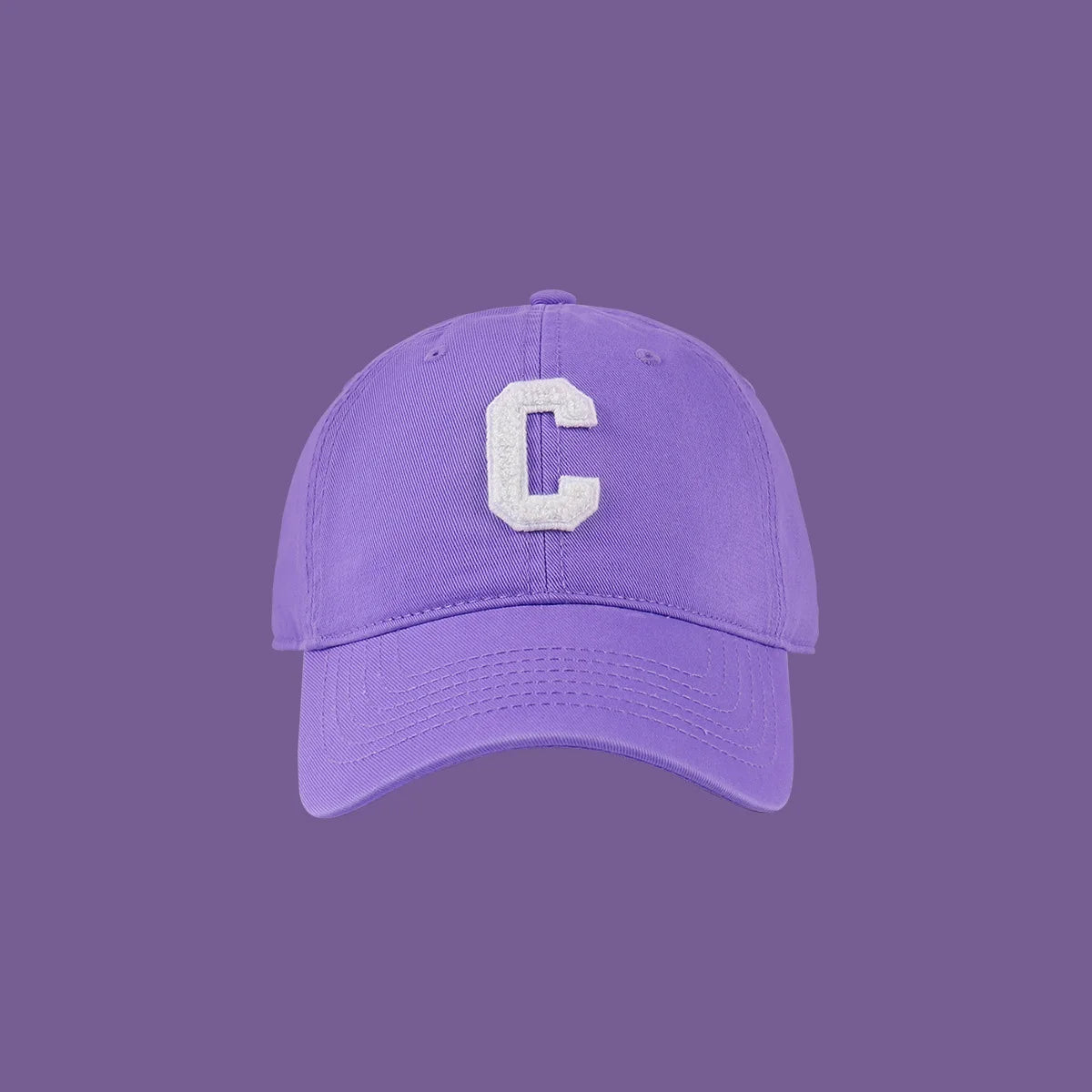 New Fashion Designer Purple Hats Outdoor Sports Baseball Cap Unisex Adjustable Cotton Customized Embroidery Plain Baseball Cap