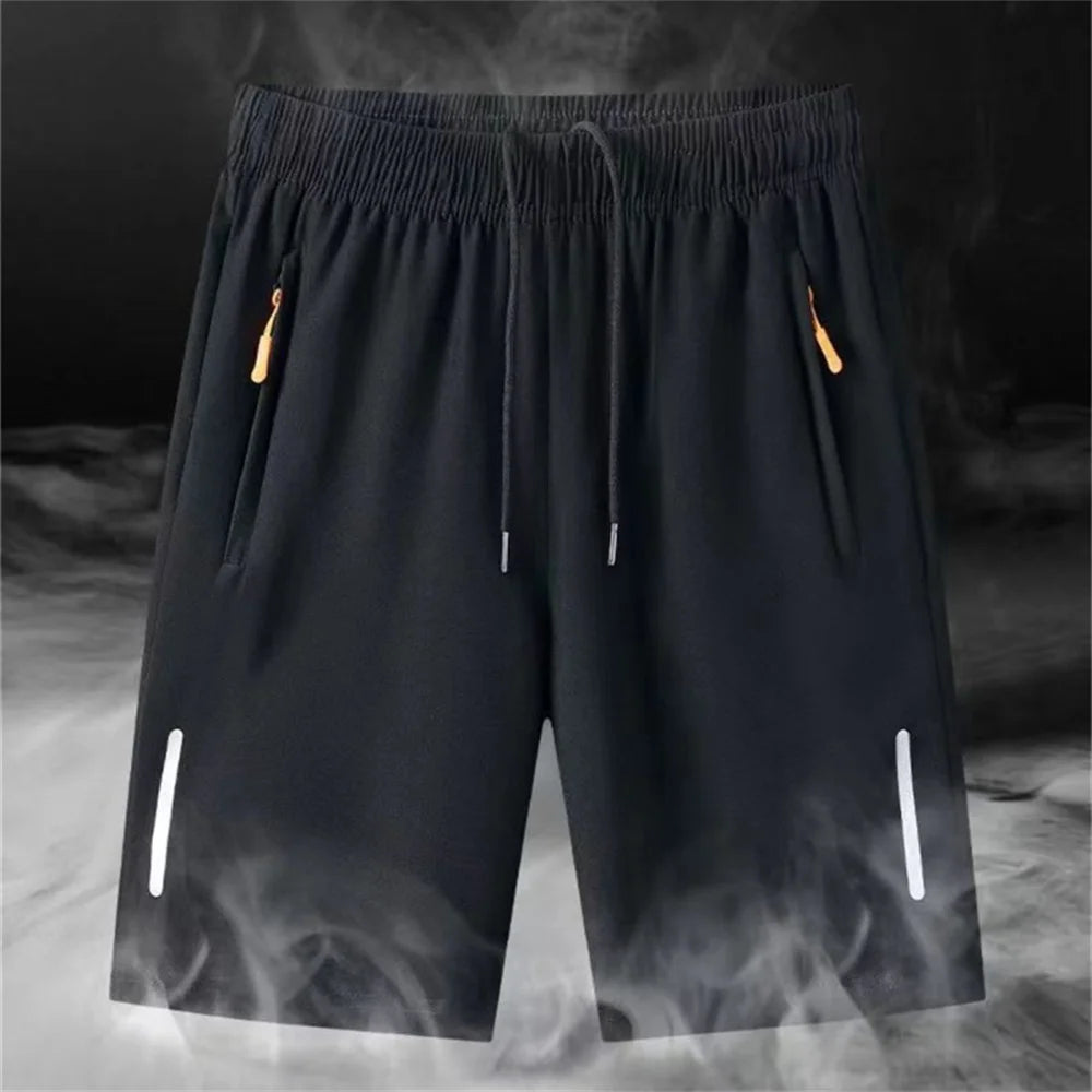 Men's Summer Ultra-thin Ice Silk Beach Casual Shorts