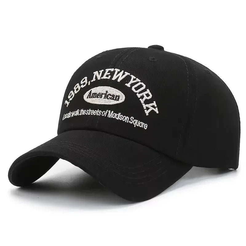 Embroidery 1989 New York Baseball Hats Washed Cotton Cap for Men Women Adjustable Snapback Caps Baseball Cap Letter Dad Hat Hot