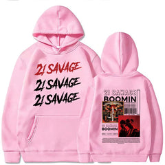 21 Savage Story American Dream Hoodies Tour Merch Women Men Fashion Casual