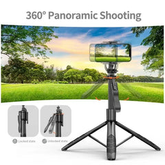 Wireless Phone Selfie Stick Tripod Stand Foldable Monopod For Gopro Action