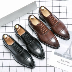 Carving Dress Shoes Men Luxury Designer Fashion Handmade Fashion Shoes Business