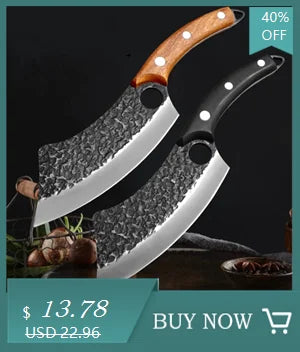 High Hardness Butcher Knife Chopping For Dual Purpose Stainless Steel Bone