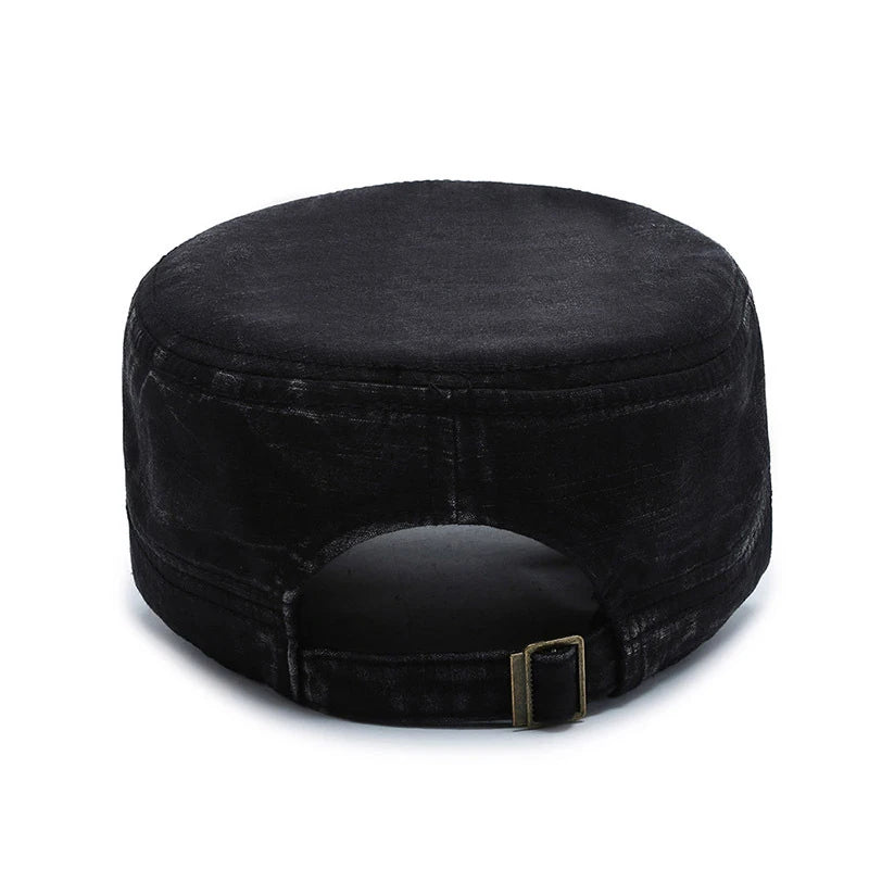 Men Women Army Hat Washed Cotton Military Hats Cadet Style Combat Caps