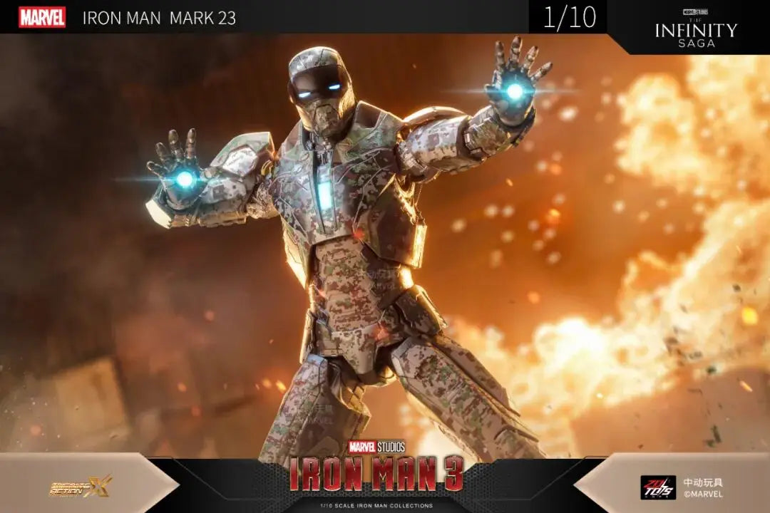 Original ZD Toys Iron Man Tony Stark MK9 MK14 MK12 MK27 MK15 MK35 MK22 MK40 Hammerhead Action Figure Anime Collect Model Gifts