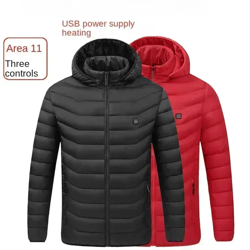 Heating Jacket Men's USB Intelligent Heating Waterproof Hooded Top