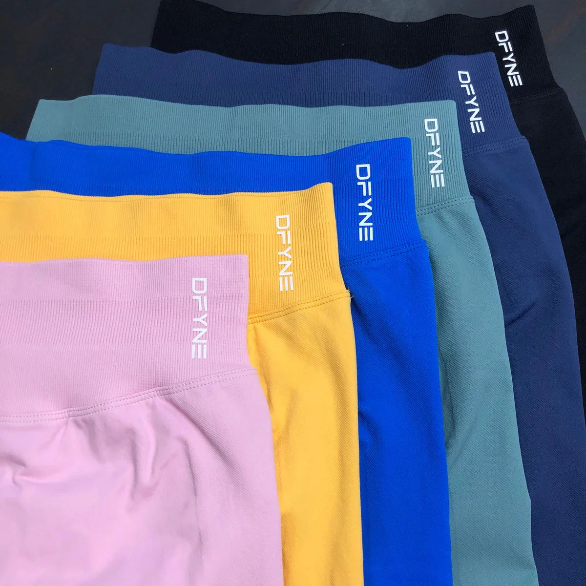 Impact Leggings With Logo Women Seamless Yoga Pants V Back Scrunch Booty