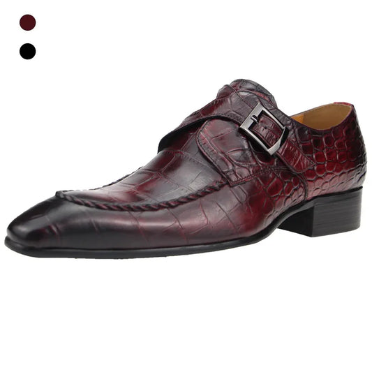 Casual one-step loafers Monk lace up dress shoes Social Formal Wear Man Wedding Dress Office Pointed Toe 2022 zapatos hombre