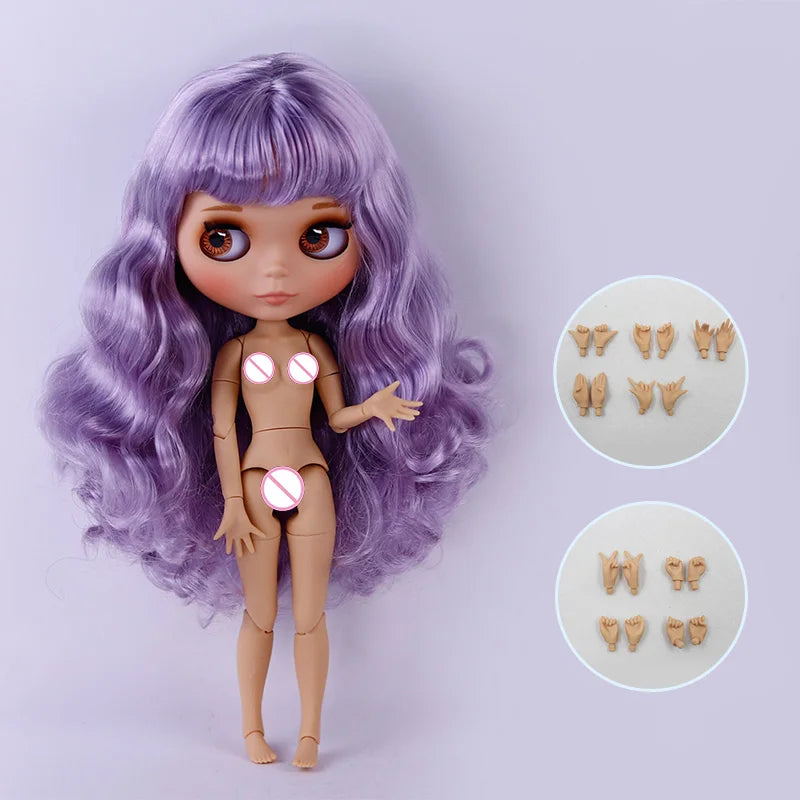 ICY DBS Blyth Doll Tan Skin Matte Face With Eyebrows Special Price 1/6 BJD JOINT body Neo Christmas Gift Anime