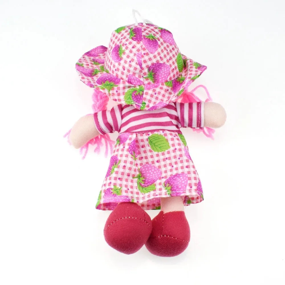 25cm Cartoon Kawaii Fruit Skirt Hat Rag Dolls Soft Cute Cloth  for Baby Pretend Play Girls Birthday Christmas Gifts