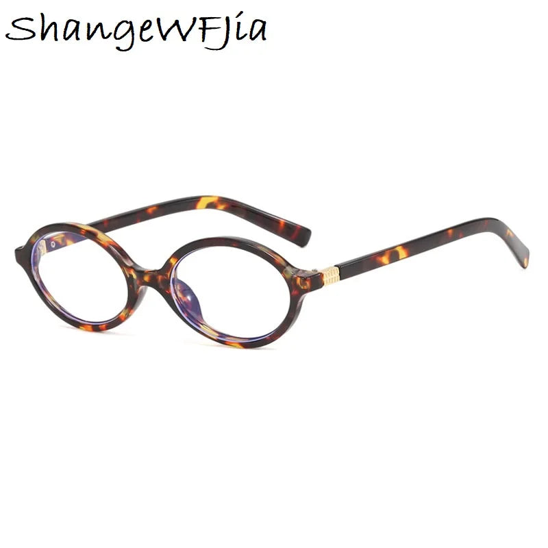 Oval Sunglasses Women Luxury Brand Designer Small Oval Anti Blue